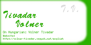 tivadar volner business card